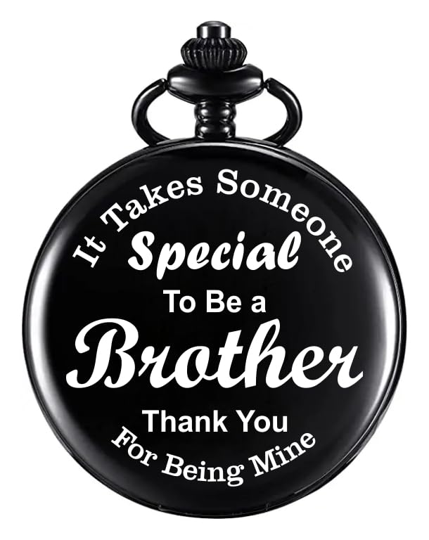 Image of Vintage Gandhi Style Pocket Watch with Engraved Designs & Messages Royal Black Analog for Men Women & Kids Includes Key Ring for car or Bike Keys Ideal Gift
