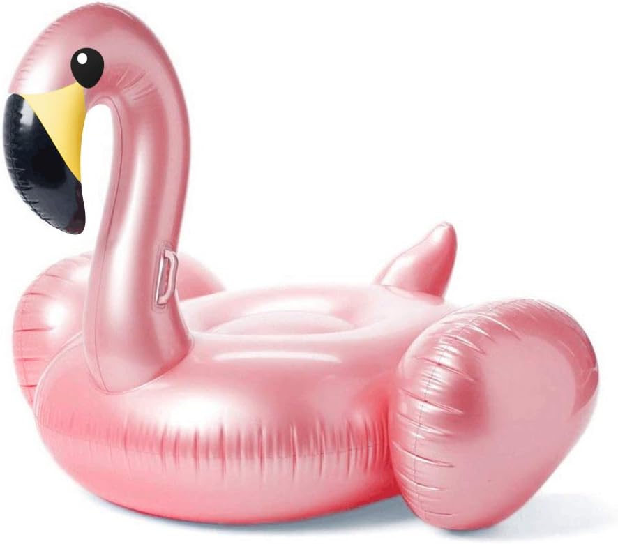 Giant Inflatable Flamingo Pool Float with Fast Valves Summer Beach Swimming Pool Floatie Lounge Floating Raft Outdoor Party Decorations Toys for Adults (XL)