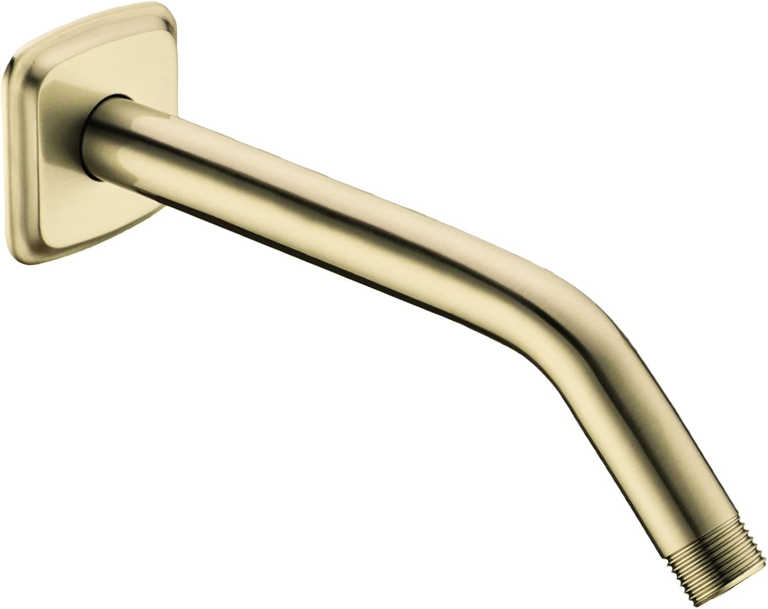 TRUSTMI Angled Shower Arm with Flange Wall Mounted 9 Inch Curved