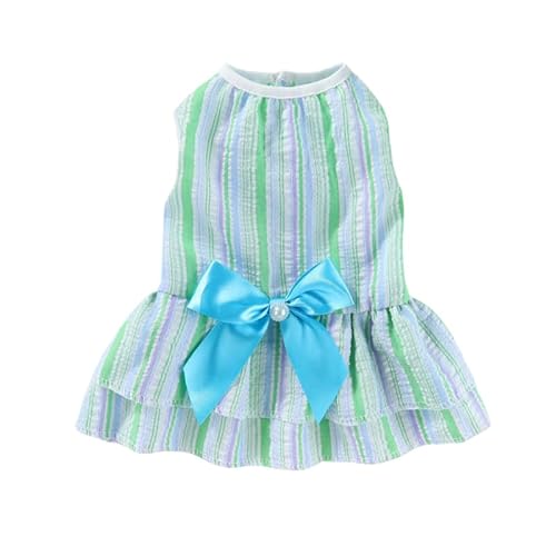 UGYMSIA ペットスカート、春夏向け薄手スタイル、犬服、小型犬・中型犬、テディベア、ビションフリーゼ、クールでキュート、猫服、通気性と快適性 (012,S)