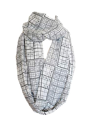 Etwoa Sudoku Infinity Circle Loop Scarf3