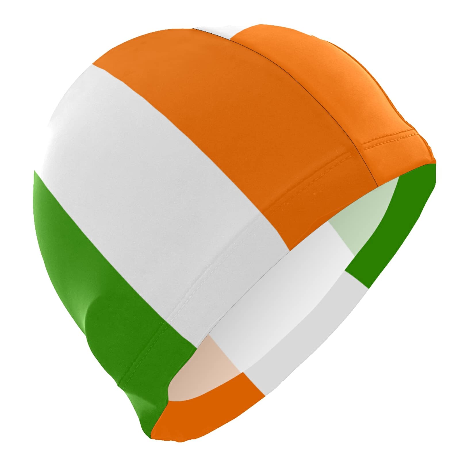 Dallonan Swimming Cap Flag Of Ireland Unisex Adult Swim Cap Polyester