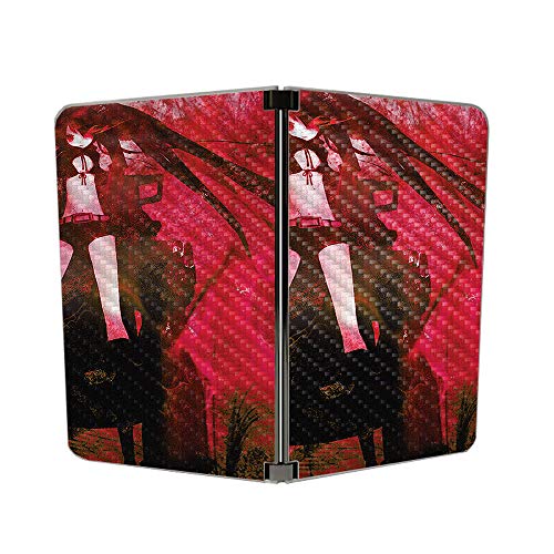 Image of MightySkins Carbon Fiber Skin for Microsoft Surface Duo - Anime | Protective, Durable Textured Carbon Fiber Finish | Easy to Apply, Remove, and Change Styles | Made in The USA