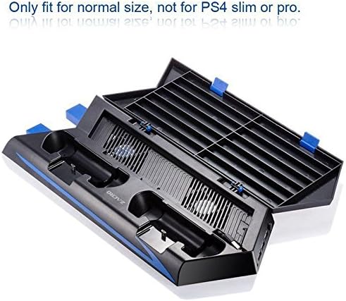 OSTENT All in 1 Vertical Stand Cooling Fan Dual Charging Power Station Disc CD Storage for Sony PS4 Console 4 51KA9+PSnuL. AC