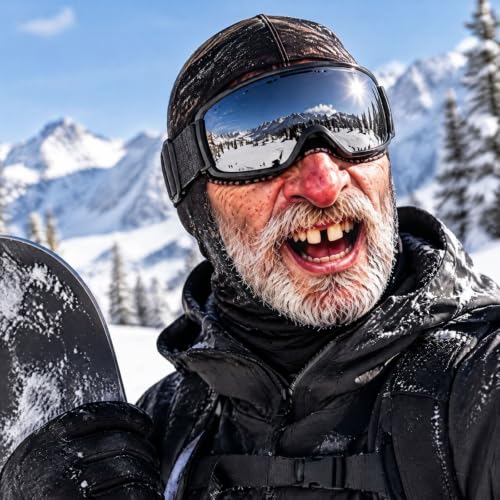 Old Man Ski Mask Funny Realistic Face Balaclava 7D Printed Face Headwear - image 2