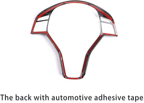 Miniatura 6 de CHEYA Marco de decoración del volante del coche ABS 1pc para Mercedes-Benz Clase E E260 E300 2011-2015 (fibra de carbono)