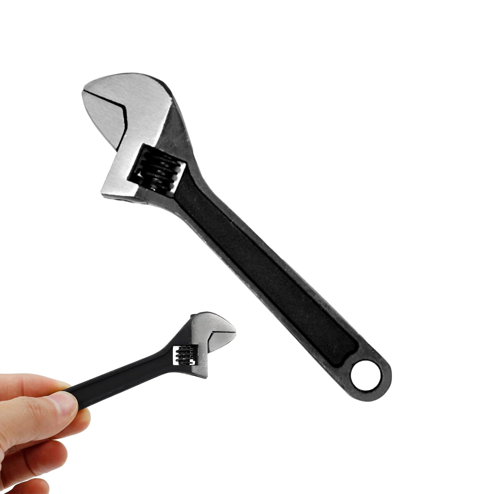 YTUGIL Small Adjustable Spanner Wrench, 4'' Mini Compact Adjustable Spanner for Mechanical Car, and Bike Repairs