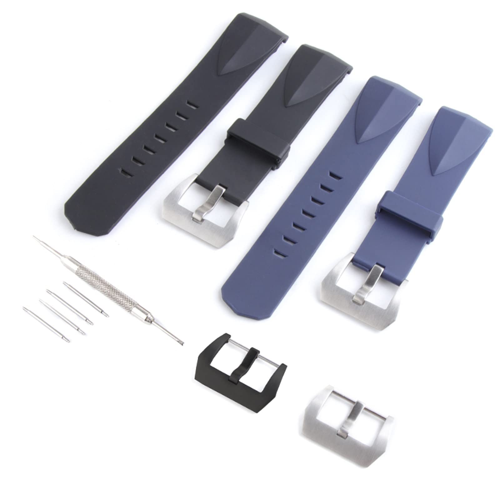 Correas de reloj de silicona de 22mm y 24mm aptas para correa de goma deportiva Corum, piezas de repuesto para pulsera de reloj de pulsera a la moda