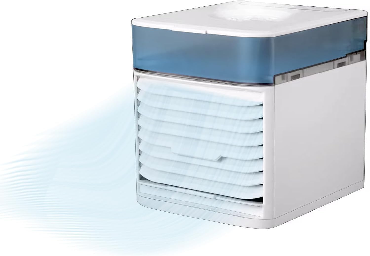 Mobile Klimageräte Mini Luftkühler, Mobile Klimaanlage, Air Cooler, Luftbefeuchter, USB Tragbare Klimaanlage Luftkühler für Büro, Persönlich Ventilator Mit Nachtlicht, für Wohnung & Büro