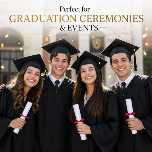 Image of Raj Costume Convocation Dress Graduation Gown and Cap Set for Kids & Adults Convocation Dress Academic Degree Ceremony Robe for School College Graduation Day Matte Polyester Pleated Convocation Gown