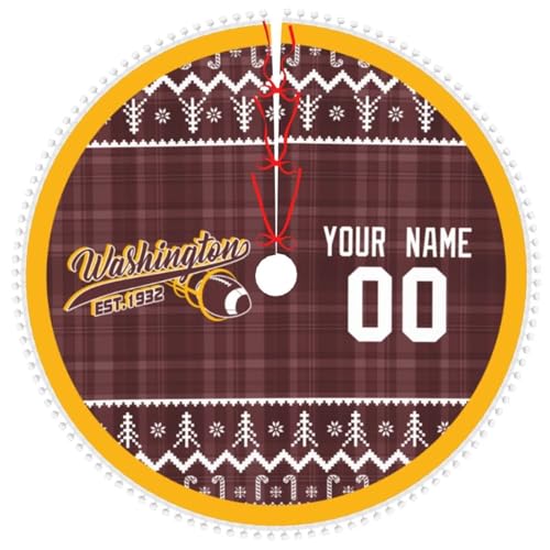 Washington-Custom-Christmas-Tree-Skirt-with-Pom-Pom-Trim-Christmas-Tree-Decor-for-Holiday-Party-Great-Gifts-for-Sports-Fans Washington Custom Christmas Tree Skirt with Pom Pom Trim Christmas Tree Decor for Holiday Party Great Gifts for Sports Fans
