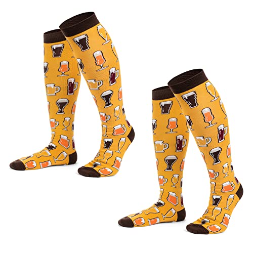 Festliche Kniestrümpfe für Damen und Herren | St. Patty's Day, Pride Week, Oktoberfest Attire, Bierfest, 2 Stück, Einheitsgröße Cover
