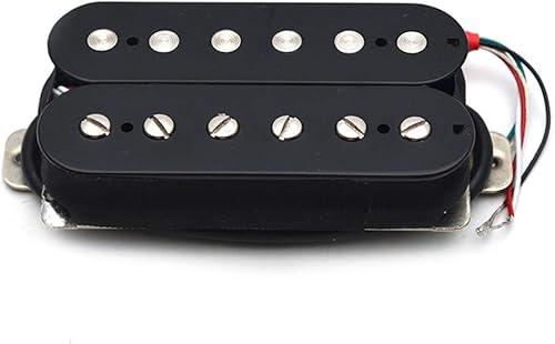 Miniatura 4 de SAPHUE Alnico 5 Humbucker Pickup - Juego de pastillas para guitarra eléctrica de doble bobina con cuello y puente con precableado y tornillos,
