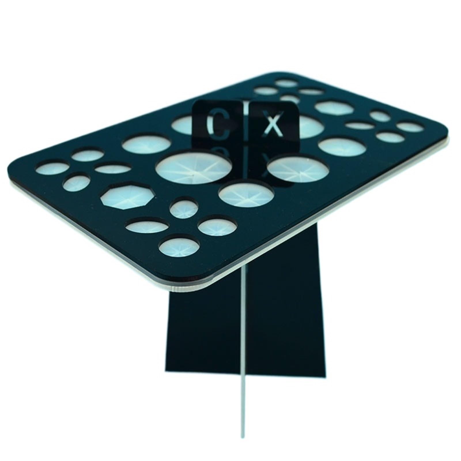 WLIHDB 2Pcs Holes Stand Makeup Brush Organizer Tree Dry Holder Brushes Accessories Cosmetic Aside Hang Tool for Makeup Brushes(Color1)
