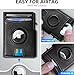 miyozi Airtag Wallet for Men,with Money Clip 10 Cards Metal Case Smart Slim Pop Up Credit Card Holder Flip with Magnetic Closure RFID Blocking Wallet with Gift Box