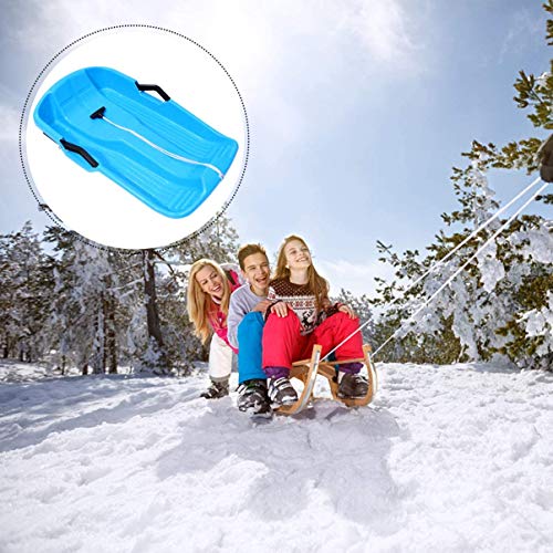 Snow Sled Two-Rider Downhill Outdoor,Snow Saucer Sled Plastic Kids Adults Snow Sled Toboggan Sand Slider with Two Handle Grass Sand Sled for Winter Beach - Thumbnail 6