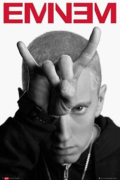 Eminem Horns Poster - 91.5 x 61cms 36 x 24 Inches