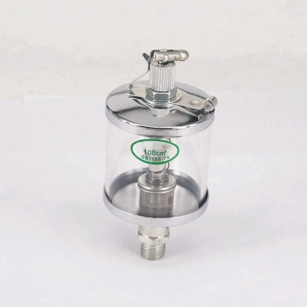 Lmrxofe One Color 1Pc M8 M10 M6 Sight Drip Feed Oiler Lubricator - 16Ml Needle Valve Type Glass Oil Cup For Engines And Motors(M8x1.25)