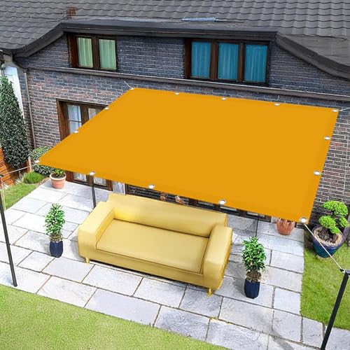 Voile d'ombrage jaune pour terrasse et jardin créez un coin repas frais en été 100x170 cm