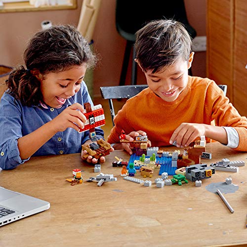 Lego Minecraft A Aventura do Barco Pirata 21152