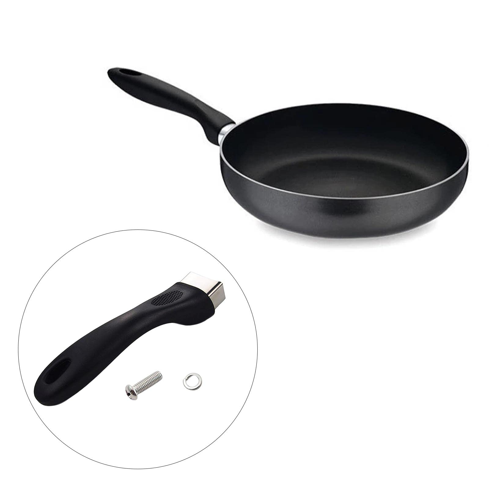 Poignée Amovible Universelle Pour Casserole Et Wok - Résistante à La Chaleur, Noir
