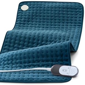 17×33 Heating Pad for Pain Relief | Ultra-Soft Microplush Fabric | 6 Adjustable Heat Settings (Moist & Dry) | Safe 2-Hour Auto Shut-Off | Perfect for Back, Neck, Shoulders | Great Gift Idea