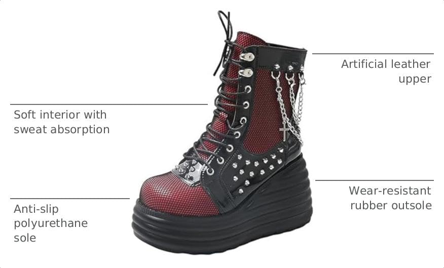 Image of Ulalaza Women Mary Jane Dress Pumps Lolita Shoes Cute Platform Gothic Double Ankle Strap Round Toe Chunky Heel Uniform Pumps Shoes Perfect for School Party Business Work Dance Date Night Club