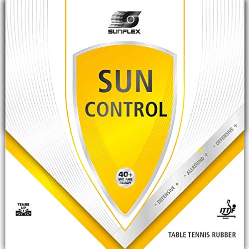 Revêtement de compétition tennis de table sunflex sport SUN Control Noir 1,8mm
