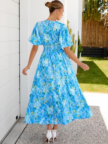 Image of Maxigerui Women's Summer Floral Maxi Dress Spring Wedding Guest Dress 2026