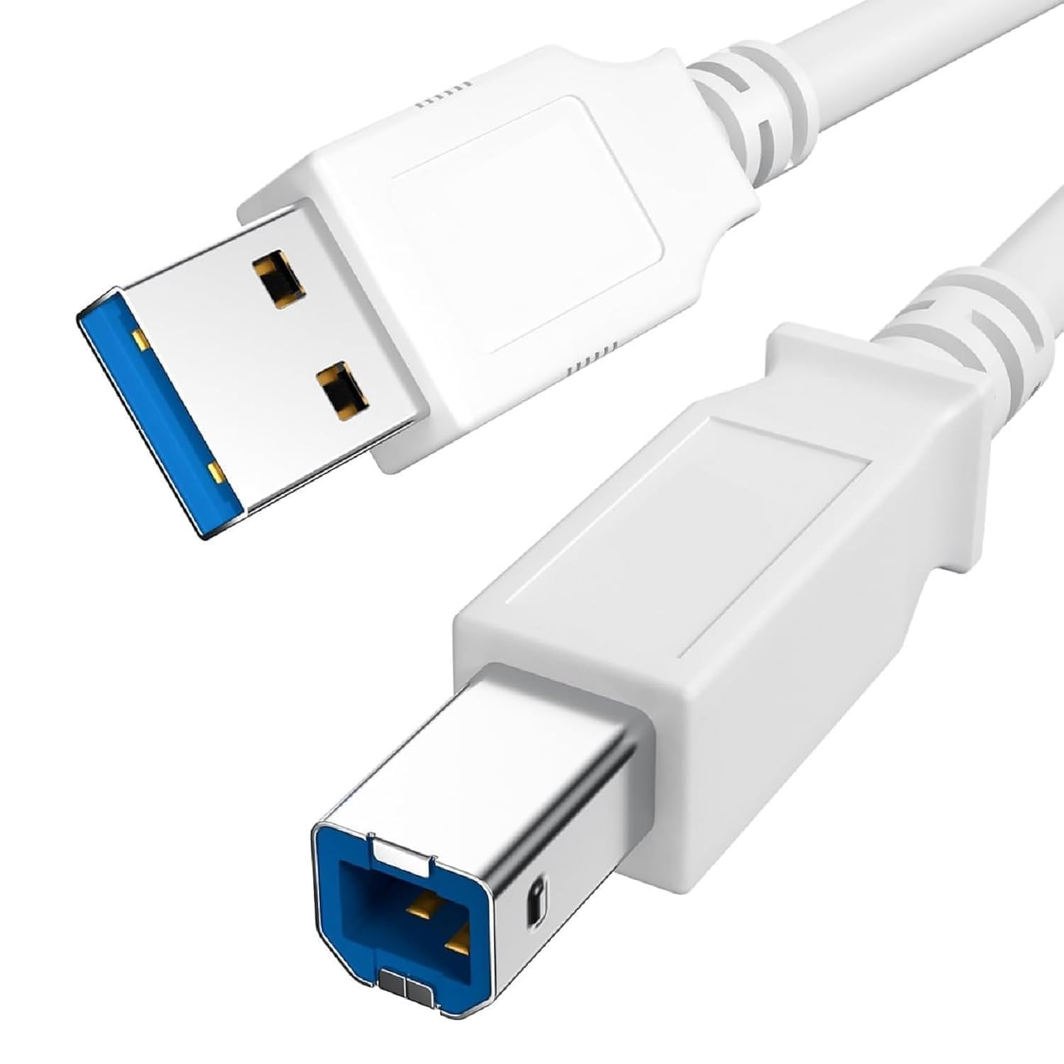 Hexabyte USB High Speed Printer Cable 10 Meter – A Male to B Male for HP, Canon, Scanner, Printer, Computer, Laptop – White-picture-29
