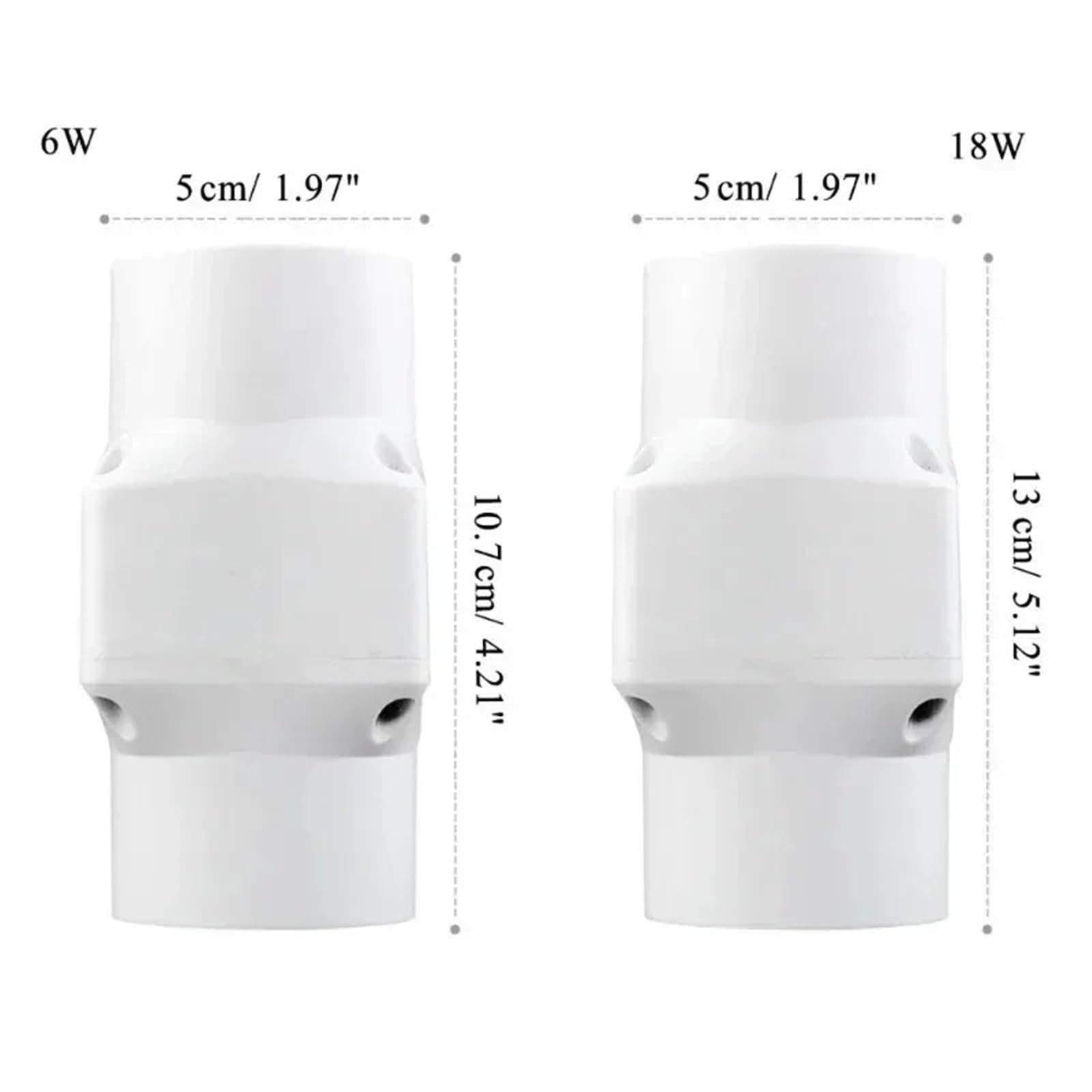 2 zoll 50mm Rohr Abluftventilator Kanal Abluftventilator Belüftung Abluft Einstellbare Fans(6w)