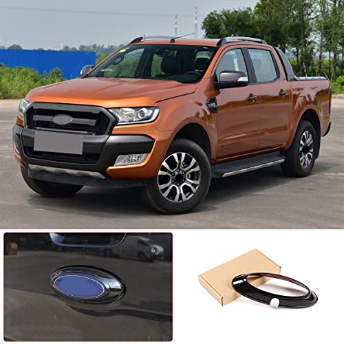 Image of PIUGILH Fit for Ford 2015-2022 ABS Rear Car Exterior Trim Ring Decorative Frame Car Exterior Accessories (Black)