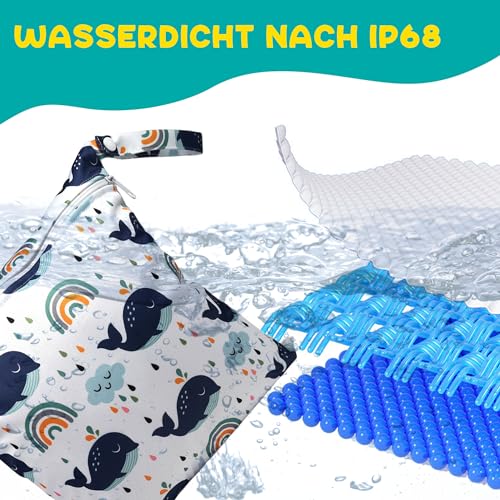 Loscarol 2 Stück wetbag Kindergarten groß, nasstasche Wet Bag schwimmsachen – Ansicht 4