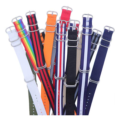 Bracelet de montre nylon 24mm sangle de rechange confortable - 3