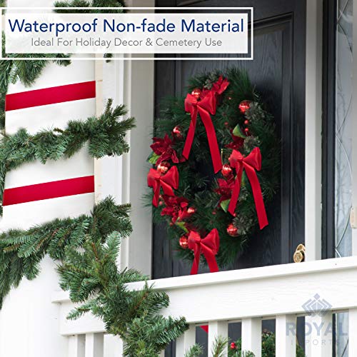 Royal Imports Satin Double Face Fabric Ribbon (1 1/2") For Gift Wrapping, Bow Making, Hair Decoration, Holiday, Wedding, Floral Crafts- 50 Yds Roll - Red #TOP4