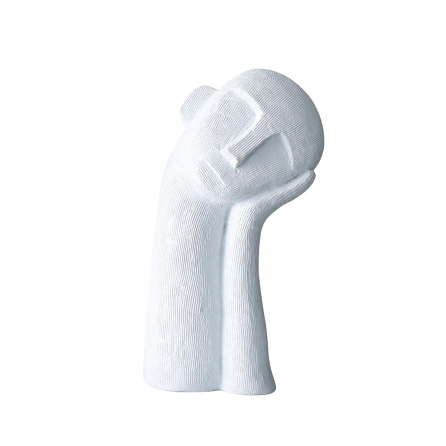 Tauzveok Sculptures decoration, modern abstract art deco sculpture, deco figures, decoration items for living room bedroom office table decoration,White C