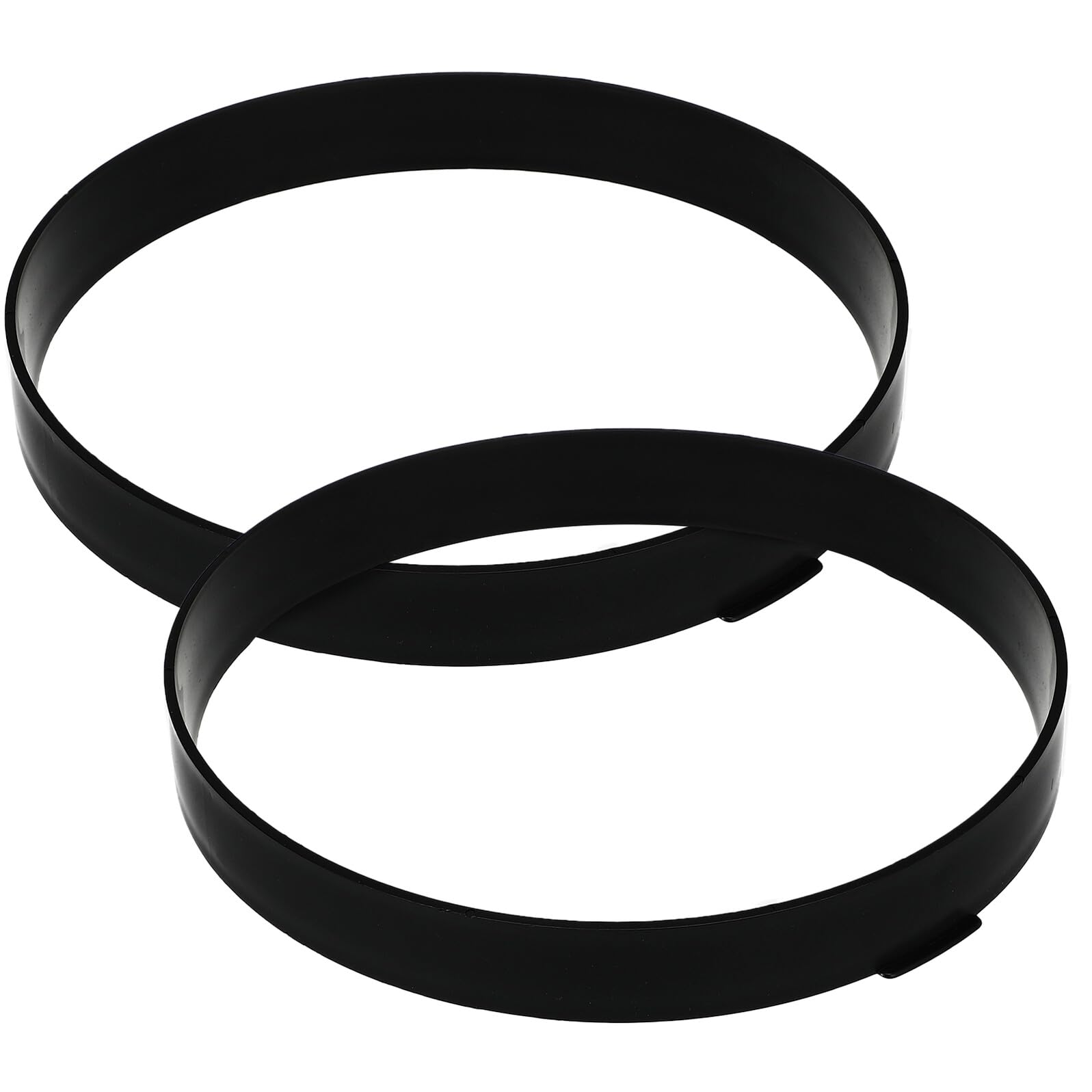 Molde Redondo de Plástico Negro 2 Piezas para Jardín y Plaza