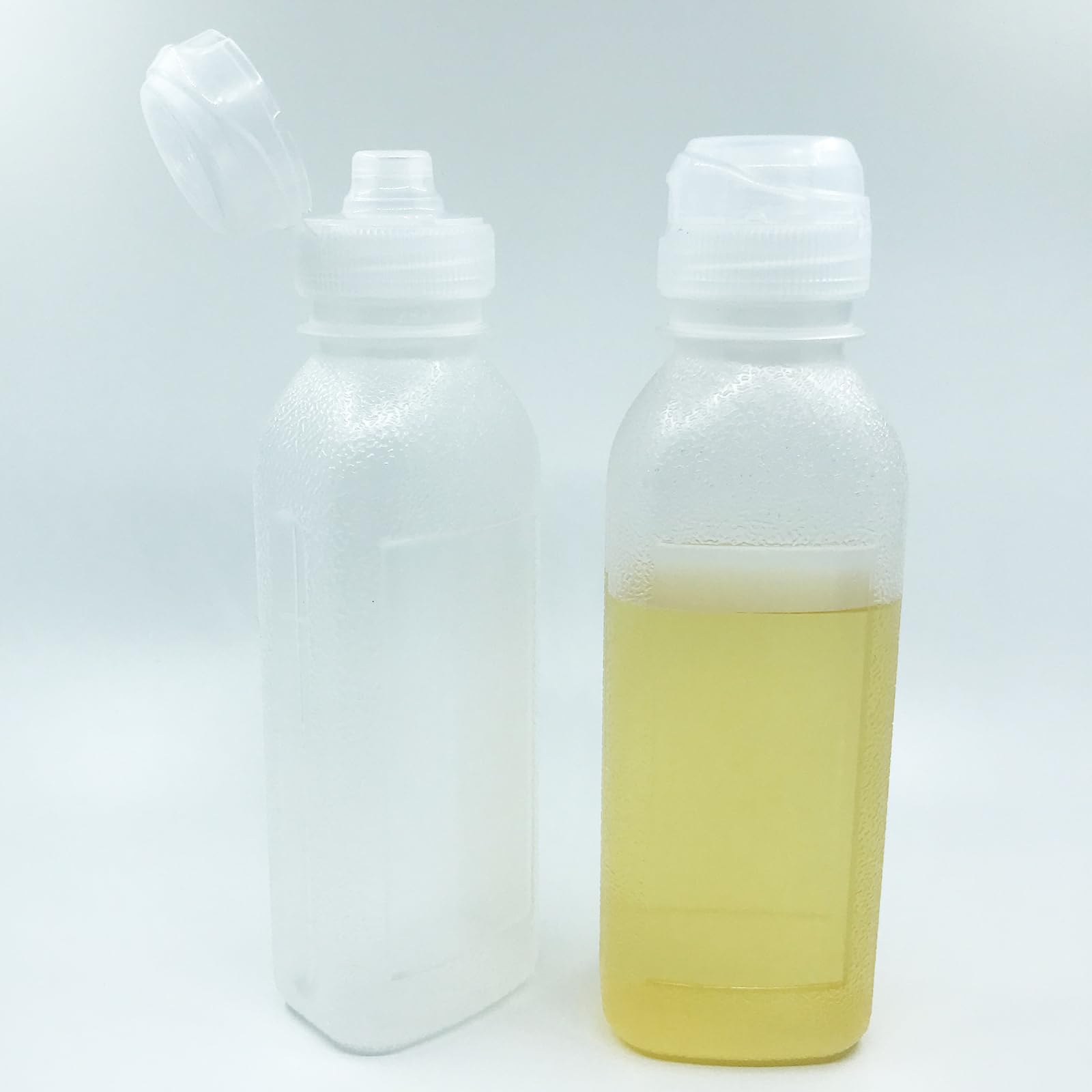 JIUMEI2PCS 10oz/300ml Small Plastic Oil Dispenser Bottle with Lid for Kitchen Leak-Proof Condiment Squeeze Bottles for Sauces,Syrup,Oil,Vinegar