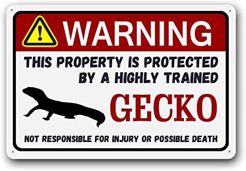 Miniatura 22 de Eveokoki Letrero de cuervo – Divertido letrero de advertencia de metal para mascotas, mascotas exóticas y pequeñas, 12 x 16 pulgadas