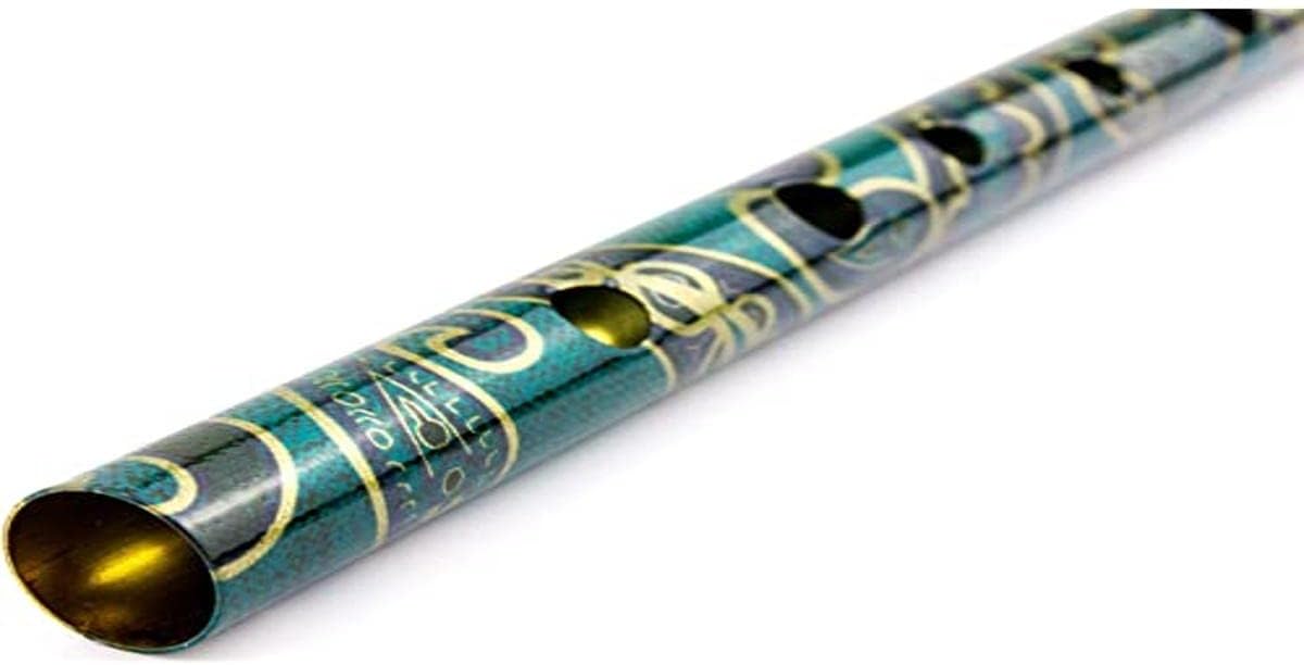 Flageolet Boho Whistle tuning D, green