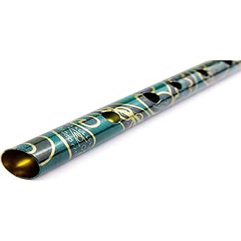 Generation Boho Model Designer English Tin Penny Whistle in D Gift Pack (Paisley Green)