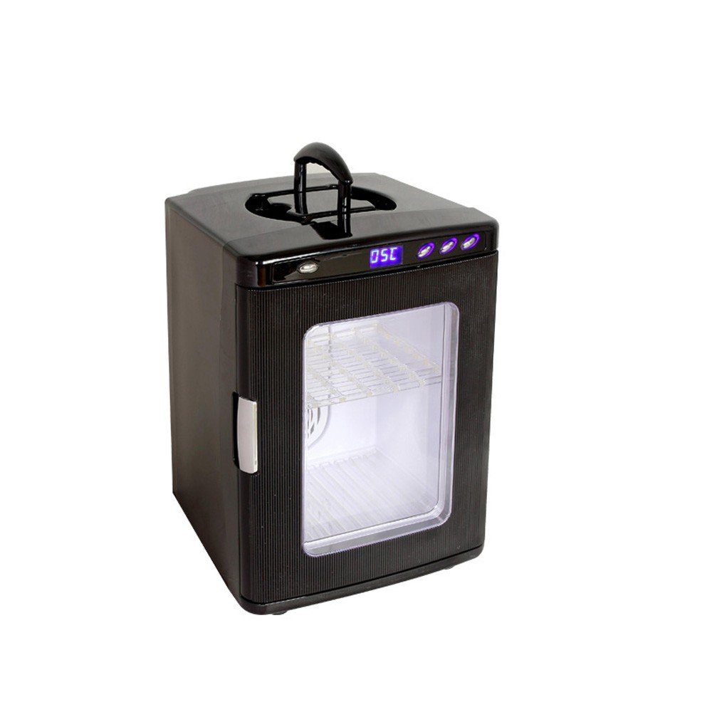 BP 25L 20 Bottle Mini Refrigerator Cooler Warmer Compact Portable Fridge for Home Nursery Office Bedroom Car or Boat AC & DC