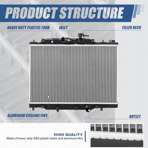 Image of Auto Dynasty 13579 Radiator for 2016-2018 Scion Toyota Yaris IA