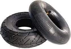 2 Pneu + Câmara Para Carrinho de Mão 3,25 x 8" Kit Pneu 180kg (KIT 2 PNEU)