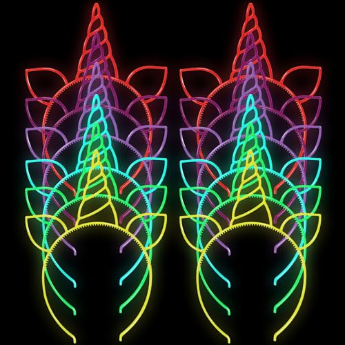 12 cerchietti per capelli a forma di unicorno, per bambini, per il compleanno dei bambini, per ragazze, accessori per la testa, decorazione per Pasqua, compleanno, feste, carnevale