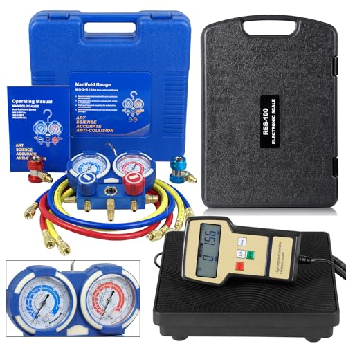 Báscula digital portátil ZENY para refrigerante 220 Lbs miniatura 3