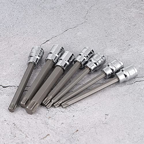 Set di 7 Pezzi Chiavi a Bussola Torx Extra Lunghe
