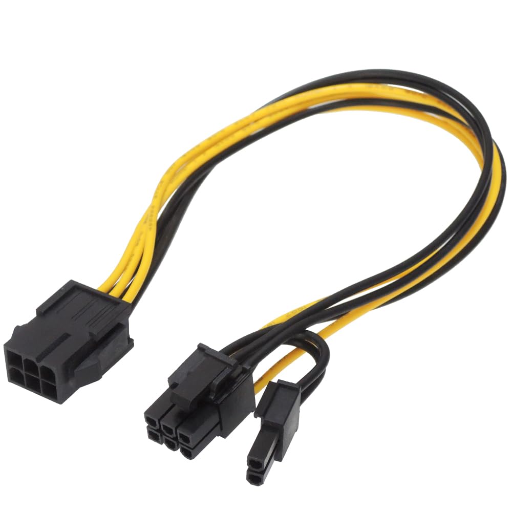 Amazon.co.jp: KAUMO PCIe 6+2ピン(オス) - PCIe 6ピン(メス) 変換