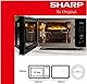 Sharp RCA271TB 5-in-1 Airfry-Mikrowelle 900W, Grill 1000 W, Heißluft & AirFry-Funktion, Konvektion 2100W, 27 L, 28 Autom.pr., Gewicht und zeitgesteuertes Auftauen, Schwarz