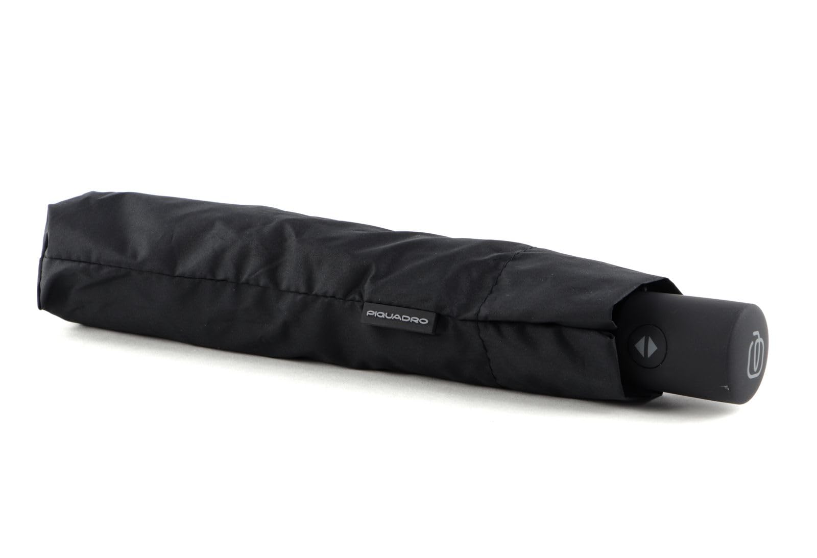 Piquadro -Kompakter Regenschirm Automatik Sturmsicher Metall-Unisex-Schwarz | Automatische Öffnung, Verstärkte Struktur, Windbeständig, Platzsparend